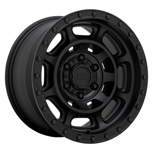 17X8.5 6X5.5 4.36BS Convoy Matte Blk - Black Rhino