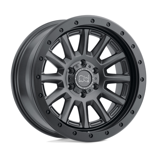 17X8.5 5X4.5 4.04BS Dugger Gun Black - Black Rhino