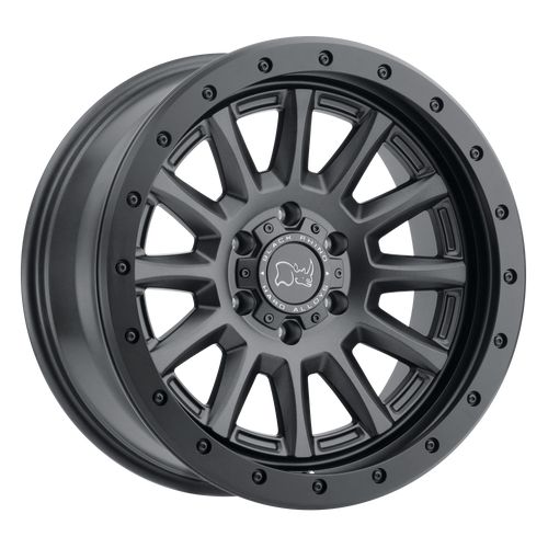 17X8.5 6X5.5 4.04BS Dugger Gun Black - Black Rhino