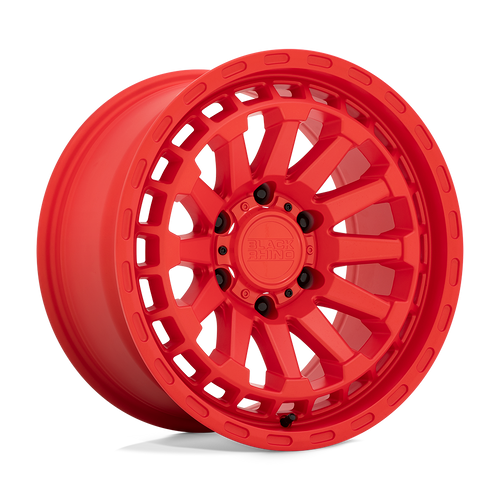 18X9.5 6X5.5 5.72BS Raid Matte Red - Black Rhino