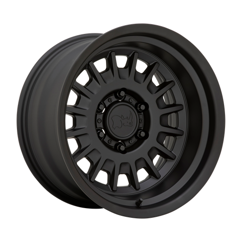 16X8 6X5.5 4.5BS Aliso Matte Blk - Black Rhino