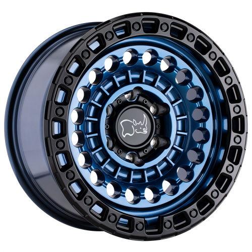 17X8.5 6X5.5 4.36BS Sentinel Cobalt Blue w/Blk Ring - Black Rhino