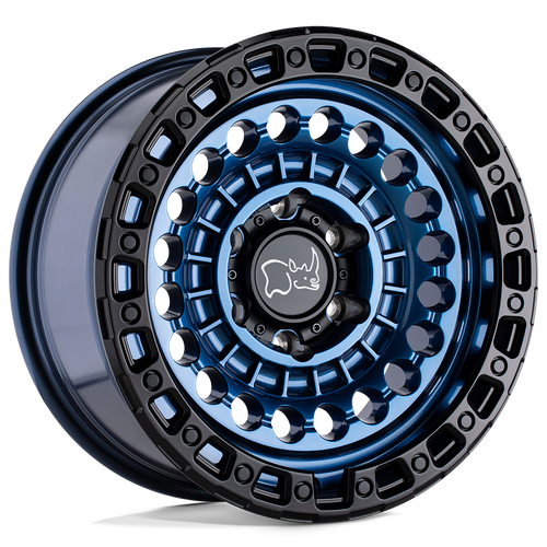 20X9.5 6X5.5 5.72BS Sentinel Cobalt Blue w/Blk Ring - Black Rhino