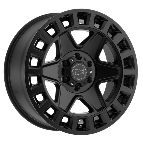 17X8 6X130 6BS York Matte Blk - Black Rhino