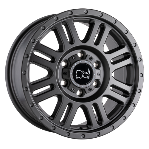 17X8 6X130 6.27BS Yellowstone Gunmetal - Black Rhino