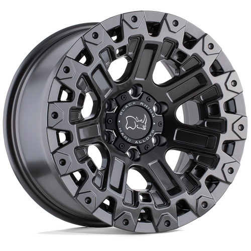 17X9.5 6X120 5.72BS Ozark Gloss Gunmetal - Black Rhino