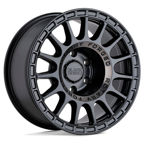 18X8.5 6X135 4.75BS Sandstorm Semi Gloss Blk/Dark Tint Ring - Black Rhino