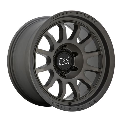 18X9.5 6X5.5 4.54BS Rapid Matte Brushed Gunmetal - Black Rhino