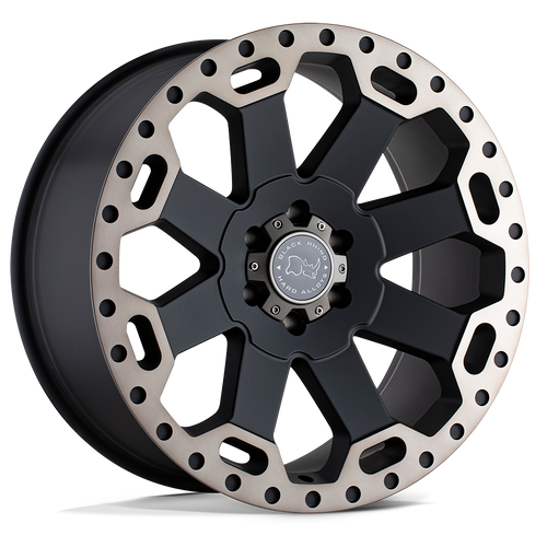 18X9 5X150 5.47BS Warlord Matte Blk / Dark Tint - Black Rhino