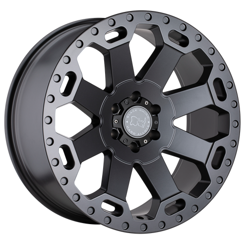 18X8 5X110 5.88BS Warlord Gunmetal - Black Rhino