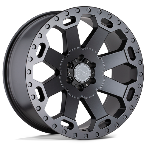 18X8 5X120 5.88BS Warlord Gunmetal - Black Rhino