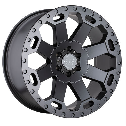 20X9 8X170 5.47BS Warlord Gunmetal - Black Rhino