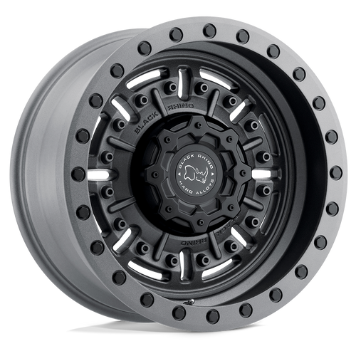18X9.5 5X5 4.54BS Abrams Textured Gunmetal - Black Rhino