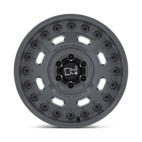 18X9.5 6X5.5 5.49BS Axle Battleship Gray - Black Rhino