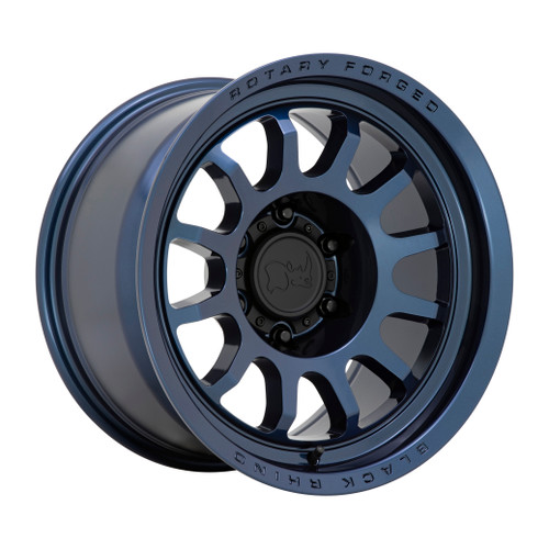 18X9.5 5X5 4.54BS Rapid Midnight Blue - Black Rhino