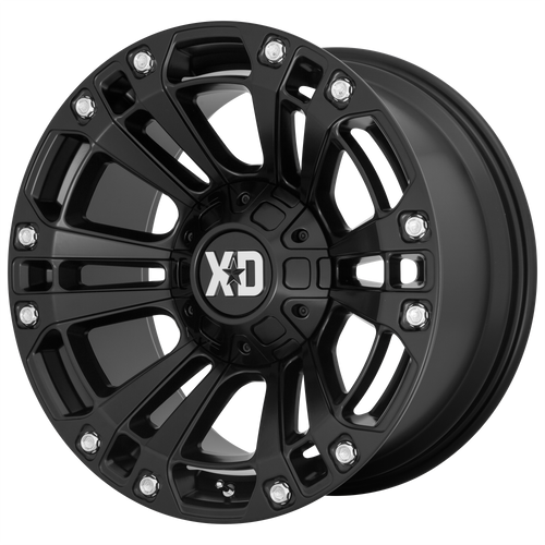 20x9 8x6.5 5BS XD851 Monster 3 Satin Black - XD Wheels