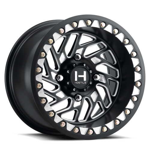 Hostile (UTV) Jigsaw-Beadlock 15x7 4x156 13mm ET Blade Cut (Satin) finish Wheel [H316-1570415644M]