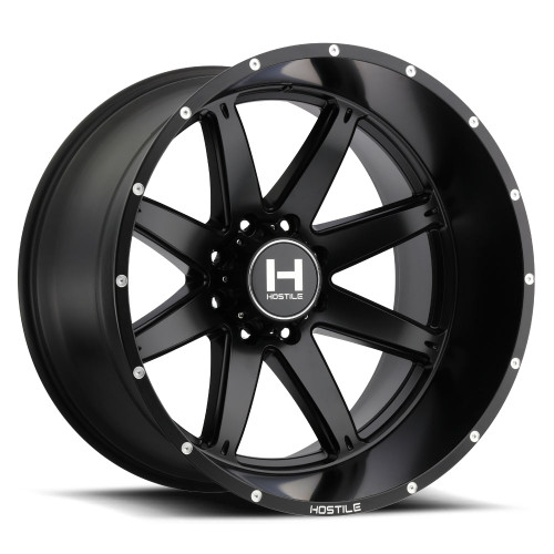 24x14 8x6.5 4.5BS H109 Alpha Asphalt - Hostile Wheels