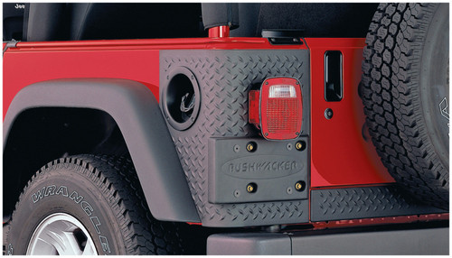 97-06 Jeep Wrangler Trail Armor Corner Guard Rear OE Matte Black - Bushwacker