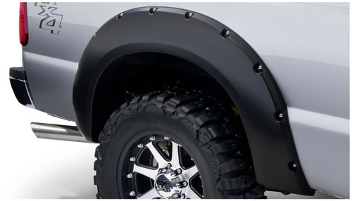 11-21 Ford F250SD/F350SD Rear 2pc Pkt Fen Flr Blk - Bushwacker