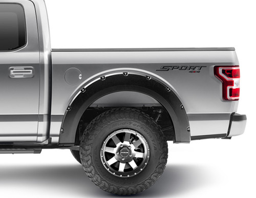 15-20 Ford F150 Rear 2pc Pkt Fen Flr Blk - Bushwacker
