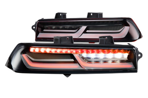 14-15 Chevy Camaro Smoked Pair XB LED Tails - Morimoto