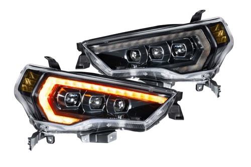 14-22 Toyota 4Runner Amber DRL ASM Pair XB LED Headlights - Morimoto