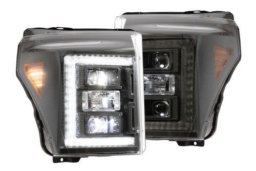 11-16 Ford Super Duty ASM Pair XB Hybrid LED Headlights - Morimoto