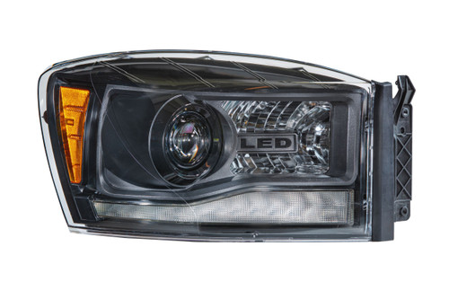 06-08 Dodge Ram ASM Pair XB Hybrid LED Headlights - Morimoto