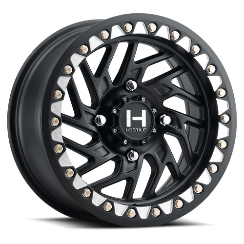 Hostile (UTV) Jigsaw-Beadlock 15x7 4x156 13mm ET Asphalt finish Wheel