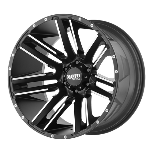 20X9 8X180 5.71BS MO978 Razor Satin Black Machined