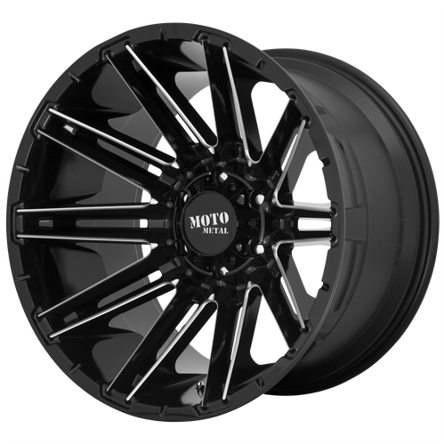 22X10 8X170 4.79BS MO998 Kraken Gloss Black Milled