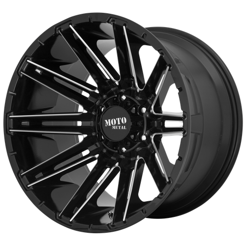 20X9 6X5.5 5BS MO998 Kraken Gloss Black Milled