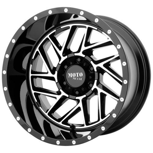 16X8 5X5 4.26BS MO985 Breakout Gloss Black Machined