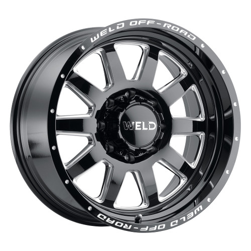 18x9 Stealth  8x170  ET-12 BS4.50 Gloss BLK MIL 125.1 - Weld Off-Road