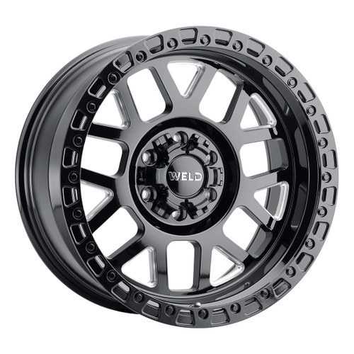 20x12 Cinch 8x180  ET-44 BS4.75 Gloss BLK MIL / Gloss BLK 124.3 - Weld Off-Road
