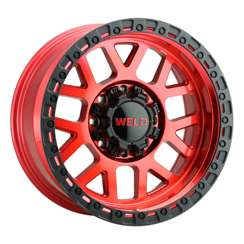 20x10 Cinch 8x170 ET-18 BS4.75 Candy RED / Satin BLK Ring 125.1