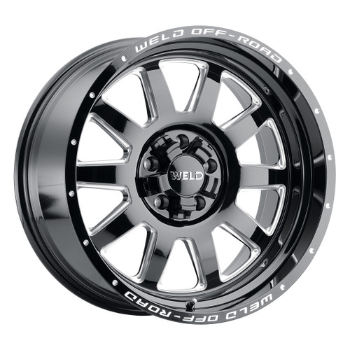 20x10 Stealth 5x139.7 5x150 ET-18 BS4.75 Gloss BLK MIL 110.2 - Weld Off-Road