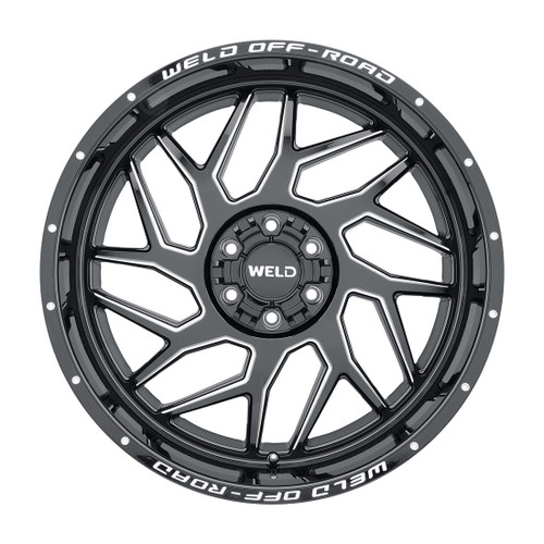 20x10 Fulcrum 6x135 6x139.7 ET13 BS6.00 Gloss BLK MIL 106.1 - Weld Off-Road