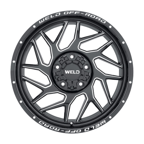 20x9 Fulcrum 5x127 5x139.7 ET20 BS5.75 Gloss BLK MIL 87.1 - Weld Off-Road