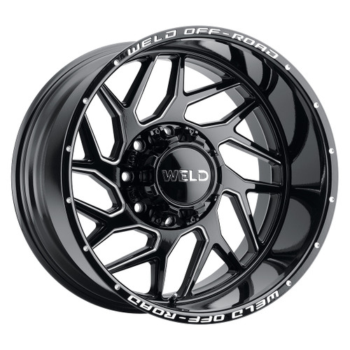 20x9 Fulcrum 8x165.1  ET20 BS5.75 Gloss BLK MIL 125.1 - Weld Off-Road