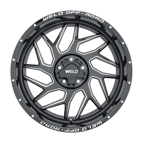 22x10 Fulcrum 5x127 5x139.7 ET-18 BS4.75 Gloss BLK MIL 87.1 - Weld Off-Road