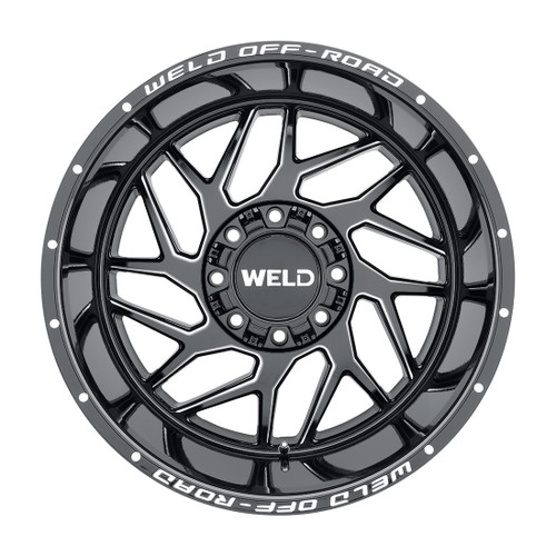 22x10 Fulcrum 8x165.1  ET-18 BS4.75 Gloss BLK MIL 125.1 - Weld Off-Road