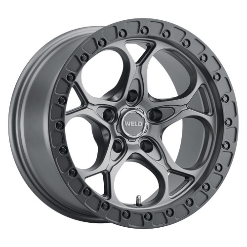 17x9.0 Ledge 5x127  ET-12 BS4.50 Satin GUN Satin BLK 71.5 - Weld Off-Road