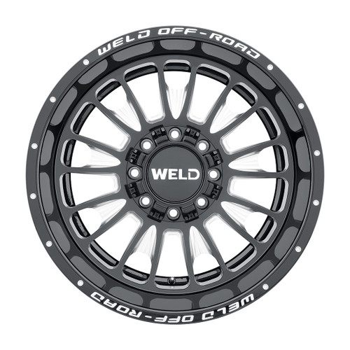 20x10 Scorch 8x165.1 ET-18 BS4.75 Gloss BLK MIL 125.1 - Weld Off-Road 20x10 Scorch 8x165.1 ET-18 BS4.75 Gloss BLK MIL 125.1 - Weld Off-Road