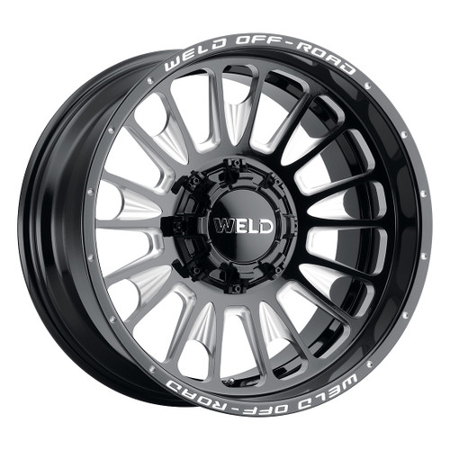 22x12 Scorch 6x135 6x139.7 ET-44 BS4.75 Gloss BLK MIL 106.1 - Weld Off-Road
