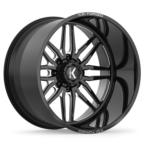 26X16 8X180 BS 4.5 ARISTO Blk/Milled - KG1 Forged 26X16 8X180 BS 4.5 ARISTO Blk/Milled - KG1 Forged