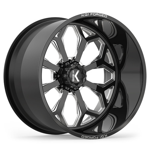 24X14 8X170 BS 4.5 KNOX Blk/Milled - KG1 Forged 24X14 8X170 BS 4.5 KNOX Blk/Milled - KG1 Forged