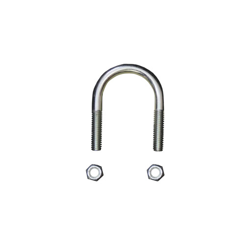 Univeral U-Bolt Front Round 0.3125in Dia 1.5in ID Width 2.25in ID Length w/Nylon Insert Lock Nut - Skyjacker Suspension