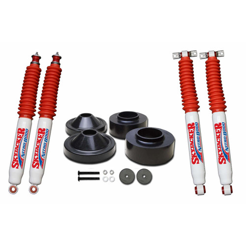 07-18 Jeep JK 0.75-2" Polyurethane Spacer Leveling Kit w/2-Front N80 Shocks - Skyjacker Suspension